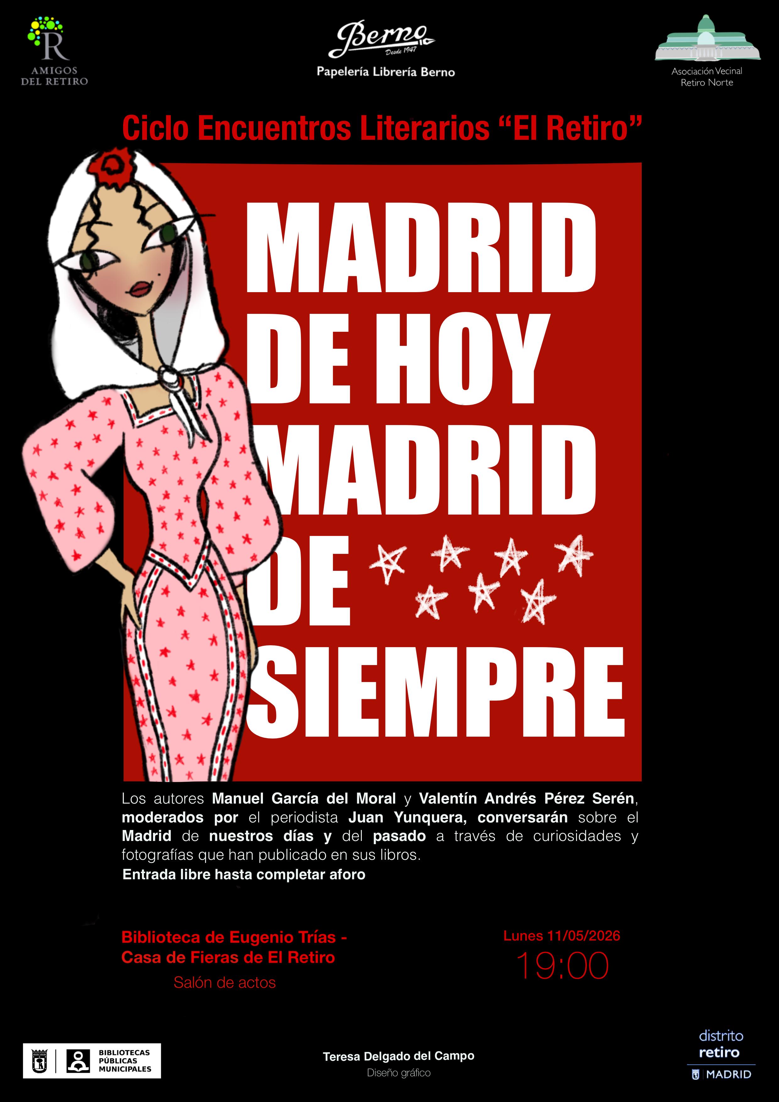 Encuentro Literario El Retiro — cartel Madrid de Hoy Madrid de Siempre