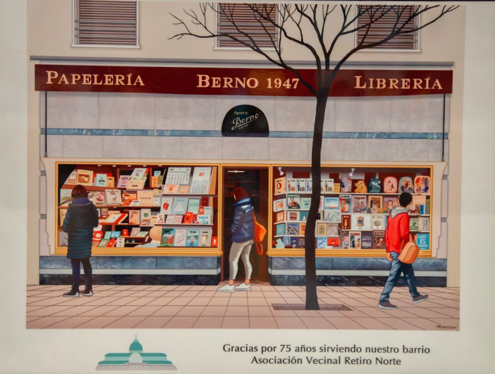 Reconocimiento Asociación Vecinal Retiro Norte a Papelería Berno